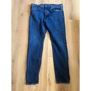 Levi's 512 Premium Lot Jeans Men's 36x32 Dark Wash Straight Taper Denim Red Tab